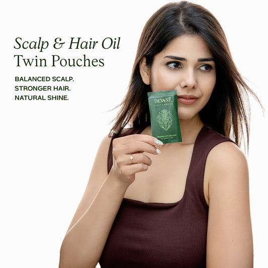 Scalp & Hair Oil- Twin Pouches | 0.25 oz