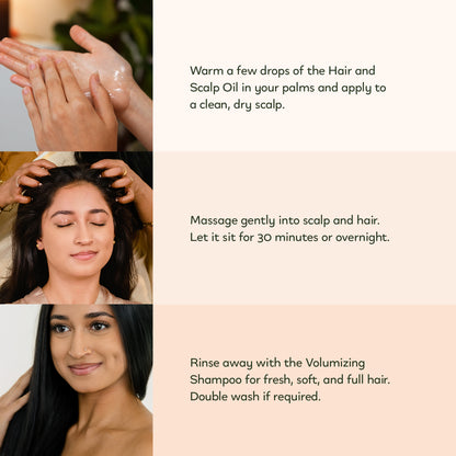 Scalp & Hair Oil- Twin Pouches | 0.25 oz